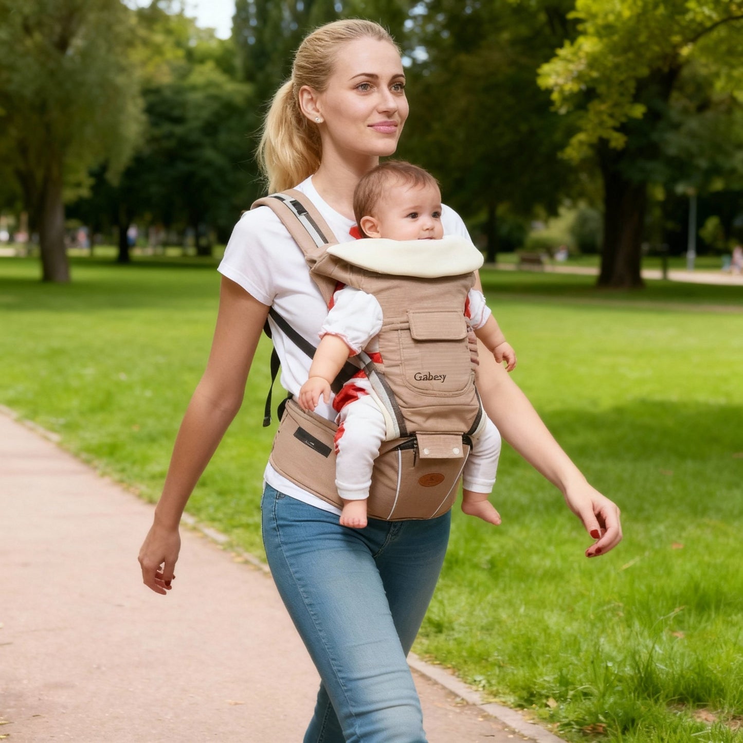 Gabesy Ergonomic Baby Carrier + Hipseat