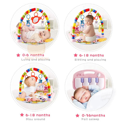 Baby Gym Tapis Puzzles Mat Educational Rack Toys Baby Music Play Mat With Piano Keyboard Infant Fitness Carpet Gift For Kids